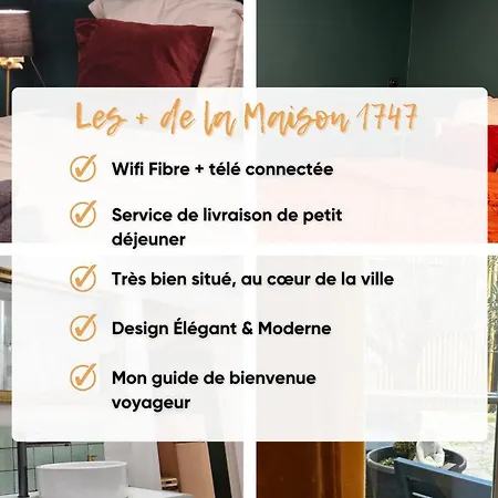 アパート Maison 1747 - De Standing En Vieille-ville Avec Cour ブローニュ・シュル・メール